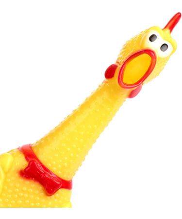 Buy XFly 2 Rubber Screaming Chickens - Squeaky Dog Toys for Teeth Cleaning - Yellow Decompression Toy (17cm) - International Shipping Available - Buy Online on GoSupps.com