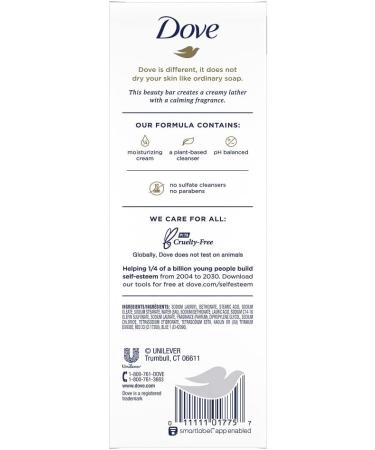 Dove Beauty Bar Gentle Skin Cleanser Moisturizing for Gentle Soft Skin Care Relaxing Lavender More Moisturizing Than Bar Soap 106 g 6 count - Buy Online on GoSupps.com