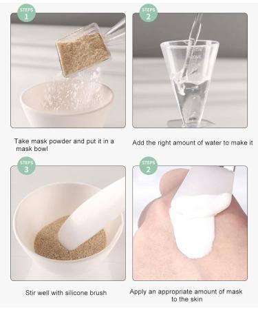 Face Mask Mixing Bowl Set DIY Facemask Mixing Tool Kit with Mask Bowl and Silicone Brush Silicone Lightweight Exquisite Silicone Brush Set - Buy Online on GoSupps.com