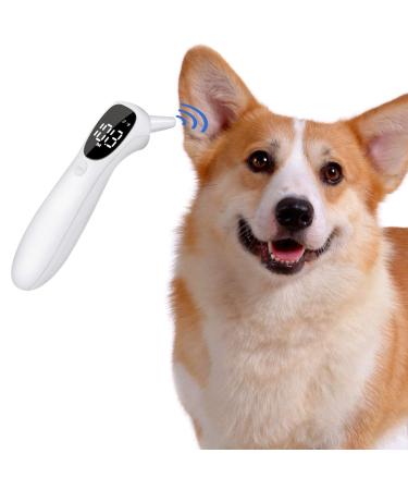 No Beep Voice Version Cat and Dog Ear Temperature Monitor, Pet Infrared Thermometer Only for Pets, Monitor Pet Fever in 1 Second