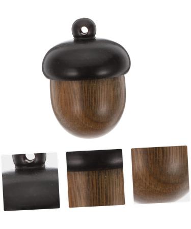 NUOBESTY 4 Pcs Color Block Wooden Nuts Ornament Lovely Nut Pendant Acorn Beads Diy Nut Pendant Chic Earrings - Buy Online on GoSupps.com