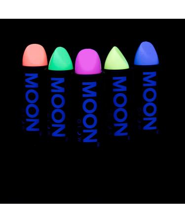 Moon Glow Neon UV Lipstick - Bright Pastel Colors that Illuminate Under UV Light | 5 Piece Set - Buy Online on GoSupps.com