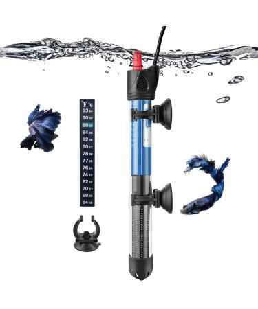 Hitop 50W/100W/300W Adjustable Aquarium Heater, Submersible Glass Water Heater for 5  70 Gallon Fish Tank 50W for 5-15 Gallon