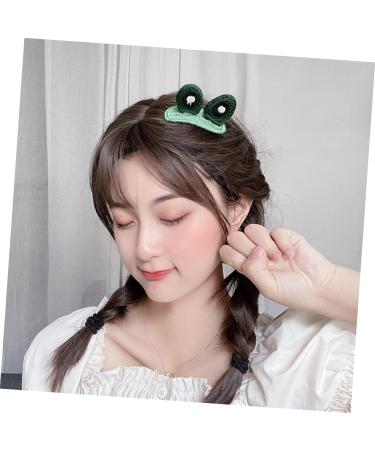 FRCOLOR 3 Sets of 6 Knitted Duckbill Hair Clips Hair Clips Hair Clip for Girls Dart Disc Children's Hair Pin Hair Clip Tiara Headdress for Children Hair Clips Frog - Buy Online on GoSupps.com