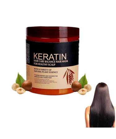 Keratin hair mask 2023 new moisturizing keratin hair mask keratin hair care balancing hair mask for healthy scalp