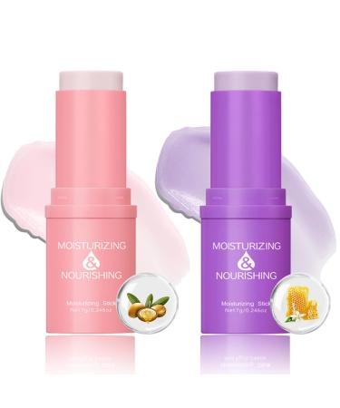 Moisturizing Wrinkle Multi Balm Stick 2PC Hydration Stick For 24h Moisture Care Hydrating Balm Stick for Face and Body Lightens Fine Lines for Face Lip and Eye
