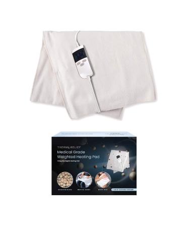 Moist Heating Pad with Auto Shut Off for Cramps and Back Pain by ThermoRelief - Extra Hot Medical Grade Pain Relieving Digital Electric Heat Therapy Pad (King Weighted) Weighted King - Buy Online on GoSupps.com