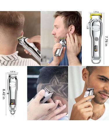 Professional Hair Clippers Kit - Cordless LED Electric Trimmer for Salon & Home Grooming - Washable & Adjustable Haircut Tools - Buy Online on GoSupps.com