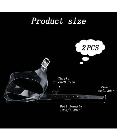 Shop 2 Pairs Invisible High Heel Shoe Straps - Detachable Elastic Transparent & Skin-Friendly for Loose Heels - Buy Online on GoSupps.com