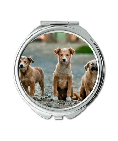 YENDOSTEEN Mirror Compact Mirror Dogs Puppies Pet Animal Cute Canine Adorable Pocket Mirror portable mirror