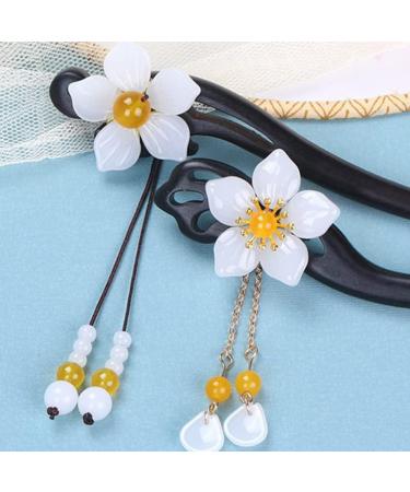 minkissy Antique Flower Hairpin Wedding Hair Clips for Brides Hair Sticks Decorative Hair Forks Barrettes for Hair Wedding Decoration Tiara Chopsticks The Flowers Women's Wooden - Buy Online on GoSupps.com