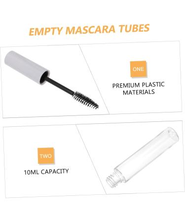 Healvian 10pcs Eyelash Tube Eyelash Wand Tube Mascara Tubes with Wands Empty oil Bottles Plastic White - Buy Online on GoSupps.com