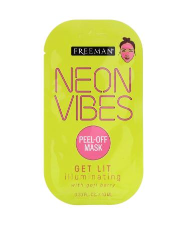 Freeman Beauty Neon Vibes Get Lit Illuminating Peel-Off Beauty Mask 0.33 fl oz (10 ml)