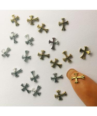 20pcs 3D Cross Nail Charms for DIY Nail Art Decoration - Acrylic Nails Decals & Jewelry Making Accessories - Buy Online on GoSupps.com