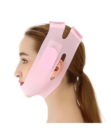 WIDVIH Reusable Silicone Double Chin Reducer V Line Face & Neck Lift Silicone Mask Chin Fat Compression Garment V-shaped Double Chin Eliminator