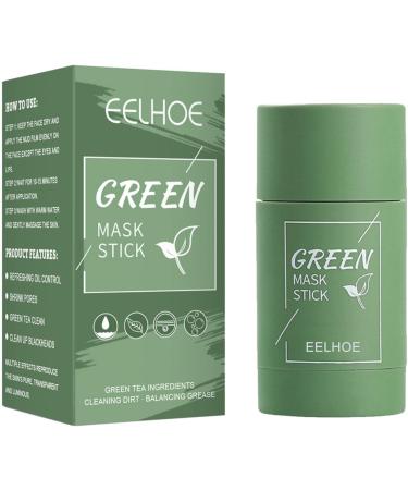 Green tea stick Natural Purifying Clay Masque Blackhead Remover with Green Tea Extract Skin Face Moisturizer for all skin types facial care products Qihuyi - Buy Online on GoSupps.com
