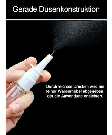 Furuising 6-Pack 10ml Nasal Spray Bottles - Transparent Reusable with 8 Blank Labels for Perfume Essential Oils & Saline Solution | International Shipping - Buy Online on GoSupps.com
