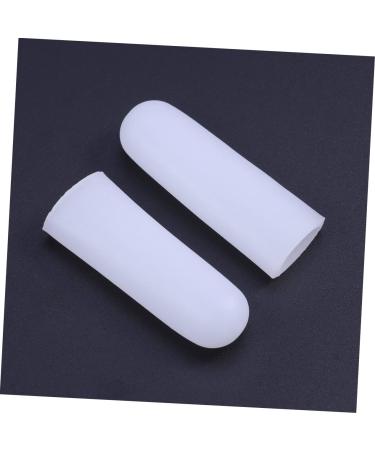 Lurrose 2 PC Silicone Gel Thumb Brace Gloves for Cutting, Finger Guards & Corn Protectors - White, Size 1 - Buy Online on GoSupps.com