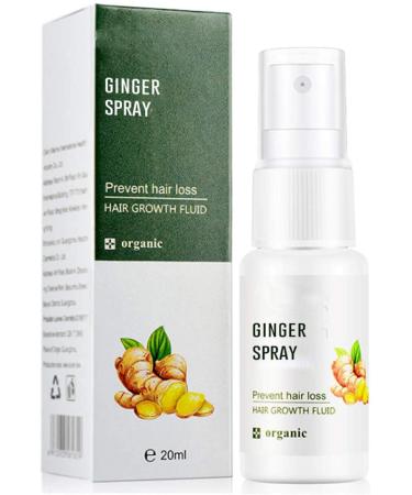 20ml Ginger Spray Hair Growth Essence Strengthen Hair Root Nutrition Prevent Hair Loss Nourish Improve Hair Follicles and Promote Hair Growth for Men And Women (1PC)