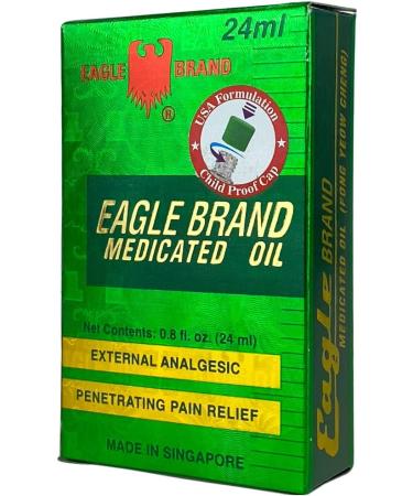 Eagle Brand Medicated Oil 0.81 Fl Oz - Fast Pain Relief - 1 Pack - Buy Online on GoSupps.com