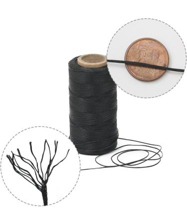 Tenn Well 328 Yards 150D 1MM Black Waxed Thread for Leather DIY Project with Needles - Buy Online on GoSupps.com