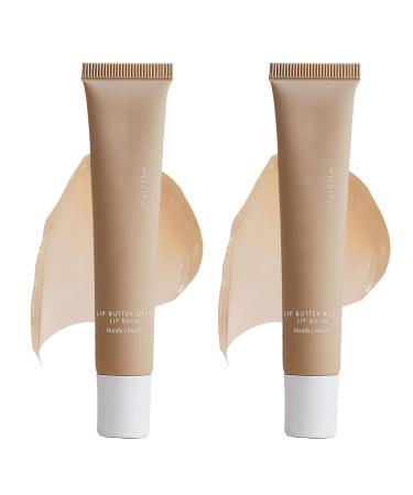 Pack of 2 Lip Balm Lip Mask Lip Glow Oil Non-Stick Moisturizing Lip Balm for Soothing Tinted Care Instant Hydration (Beige)