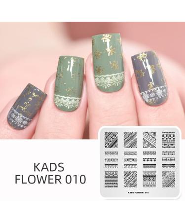 Alexnailart Flower Lace Nail Stamping Plate - Multi-Pattern Image Print Stamper Tool FL010 - Buy Online on GoSupps.com