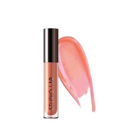 Studio 10 Perfecting Lip Balm Triple Action Moisturizing Tinted Lip Balm Ultimate Treatment for Hydrated Plump Lips Wearable Peach Tint
