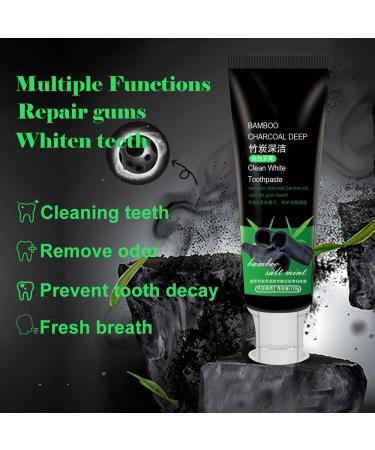 Fengyang Bamboo Charcoal Deep Toothpaste | Activated Carbon Toothpaste for Whiter Teeth & Deep Cleaning - Buy Online on GoSupps.com