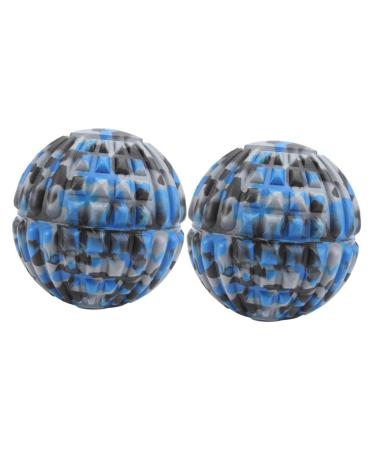 Solustre 2st massage roller stick massage balls round hairbrush women massage ball fascia ball for feet muscle massage gauge yoga-ball balance hockey racket blushing massage bunk fitness network