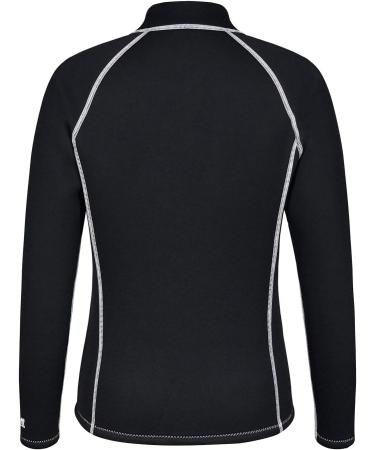 LayaTone 3mm Neoprene Wetsuit Top for Men and Women | Long Sleeve Scuba Diving/Surfing Top | Zipper Wet Suit for Adults | Black - Size Large - Buy Online on GoSupps.com