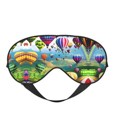 Hot Air Balloons Eye mask Soft Elastic and Adjustable Nighttime Comfort Sleeping mask Suitable for Both Men and Women