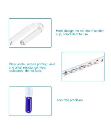 Hang On Thermometer for Aquariums - U Shape Hanging Glass Fish Water Temperature Monitor (6mm) - International Shipping Available - Buy Online on GoSupps.com