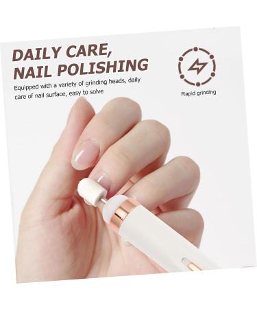 Healeved 2 Sets Nail Polisher Wireless Nail Drill Portable Nail Drill Nail Grinder Drill for Nails Professional Brushless Nail Kits Nail Shaper Electric Plastic White Nail File - Buy Online on GoSupps.com