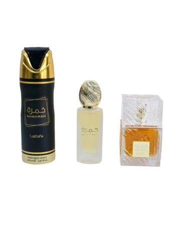 Lattafa Khamrah 3 Pcs Gift Set