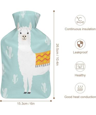 Alpaca Rubber Hot Water Bottle with Lid for Pain Relief | Cramps & Foot Warmer - Hot & Cold Therapy - Buy Online on GoSupps.com