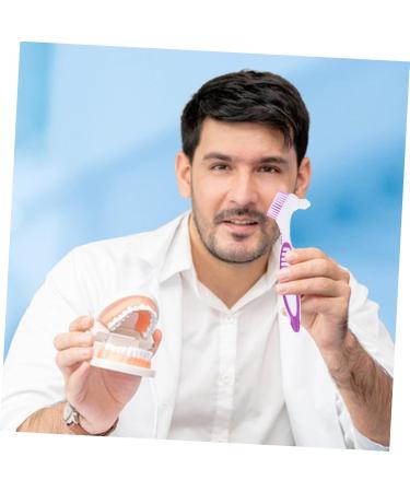 Moluckfu Travel Toothbrush & Prosthesis Cleaning Brush - 2 Pack for Braces & Prosthetics - Buy Online on GoSupps.com
