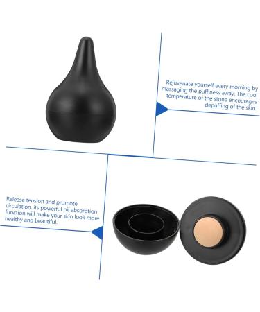 DOITOOL 2pcs Oil-absorbing Ball Facial Massaging Volcano Stone Oil Face Roller Oil Absorption Stone The Face 7.5X5X5CMx2pcs Blackx2pcs - Buy Online on GoSupps.com