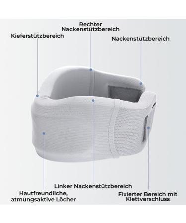 Neck Support Halskruv - Adjustable Neck Stretcher & Bandage for Pain Relief | Cervical Spine Relief for Men & Women (Gray L) - Buy Online on GoSupps.com