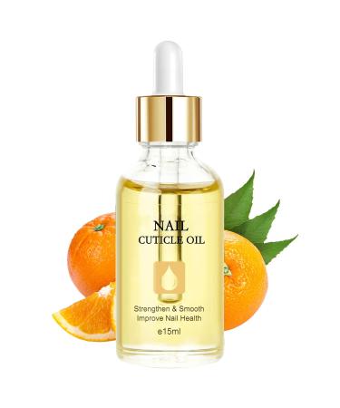 Nail Cuticle Oil for Nail Care - Cuticle Oil with Organic Vitamin E & B Cuticle Oil for Nails Nail Oil Soothe Moisturize with Dropper Design to Prevent Nail Cracking and Dry Orange