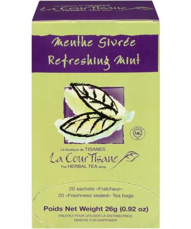 La Courtisane Refreshing Mint Herbal Tea Kosher Gluten-Free 6 Packs of 20 Teabags (120 Teabags Total) - Buy Online on GoSupps.com