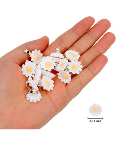 YISSION 20Pcs Mini White Daisy Flower Hair Clips for Girls & Women - Cute Wedding Hair Barrettes - Buy Online on GoSupps.com