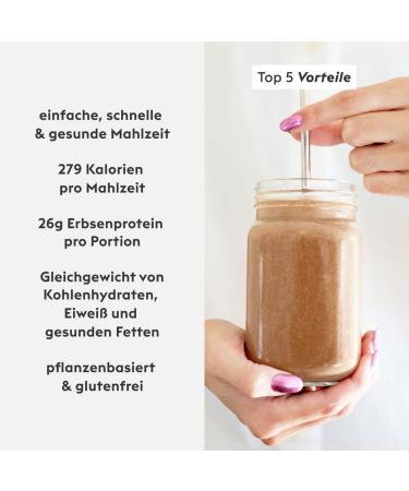 Kiano Vegan Meal Set - High Protein Chocolate Shake Gluten-Free & Organic 825g (279 kcal) - Healthy Meal Replacement - Buy Online on GoSupps.com