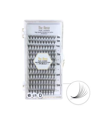 Premade 5D Eyelash Extensions Mixed Tray | Volume Lash Fans 12 Lines 9-15mm | Thick 0.1 | Curl D - Rena Fan Lashes - Buy Online on GoSupps.com