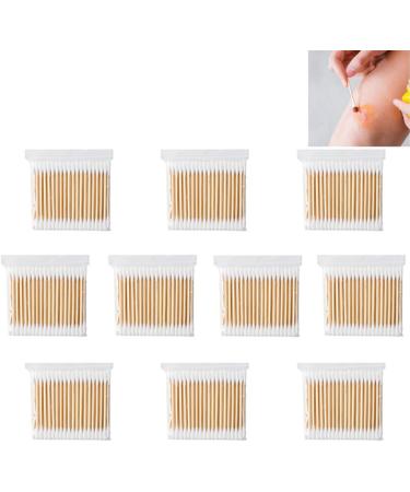 1000PCS Double-Ended Cotton Swabs - Eco-Friendly Wooden Cotton Buds for Makeup Ear Cleaning & Pets | International Shipping Available - Buy Online on GoSupps.com