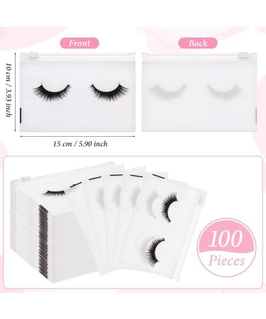 No Lifting 100PCS Eyelash Aftercare Bags - Clear Zipper Makeup Pockets for Eyelash Extension Customers - Buy Online on GoSupps.com