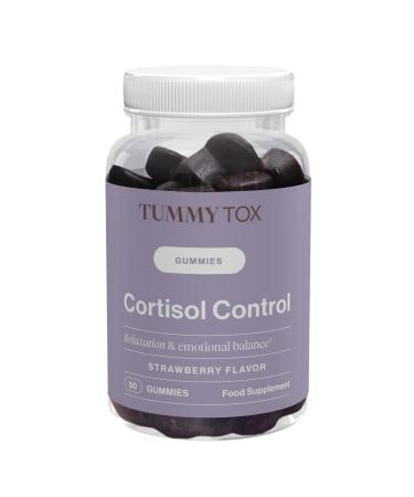 Ashwagandha Gummies pour le soulagement du stress avec GABA Rhodiola Rosea Vitamine B6 Vitamine B12 Contr le du cortisol 60 gummies par Tummy Tox Cortisol control gummies 1x