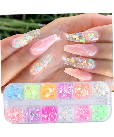 FRCOLOR 8 Boxes Butterfly Nail Art Sequins Nail Decoration Nail Diamonds Face Brush Cleaning Iridescent Nail Glitter Sequins Nail Accessories Decorate Manicure - Buy Online on GoSupps.com