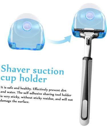 Beaupretty 6-Pack Razor Holder with Suction Cup - Wall Shower Hooks & Transparent Towel Rack for Home Organization - Buy Online on GoSupps.com