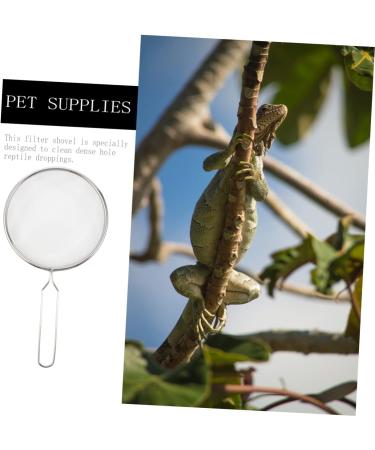BESPORTBLE 2pcs Pet Sand Shovel Fish Tank Filters Terrarium Tank Fine Sand Sifter Reptiles Barbed Wire Silver 26x14cmx2pcs Silverx2pcs - Buy Online on GoSupps.com